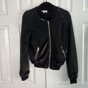 Iro sequin bomber jacket never worn (but no tags!). Excellent condition